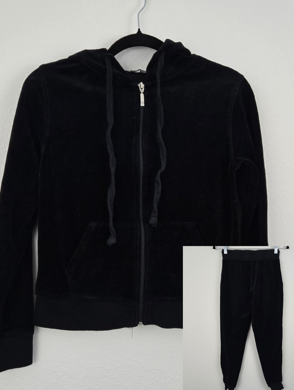 Black Fashion Nova Velour Set